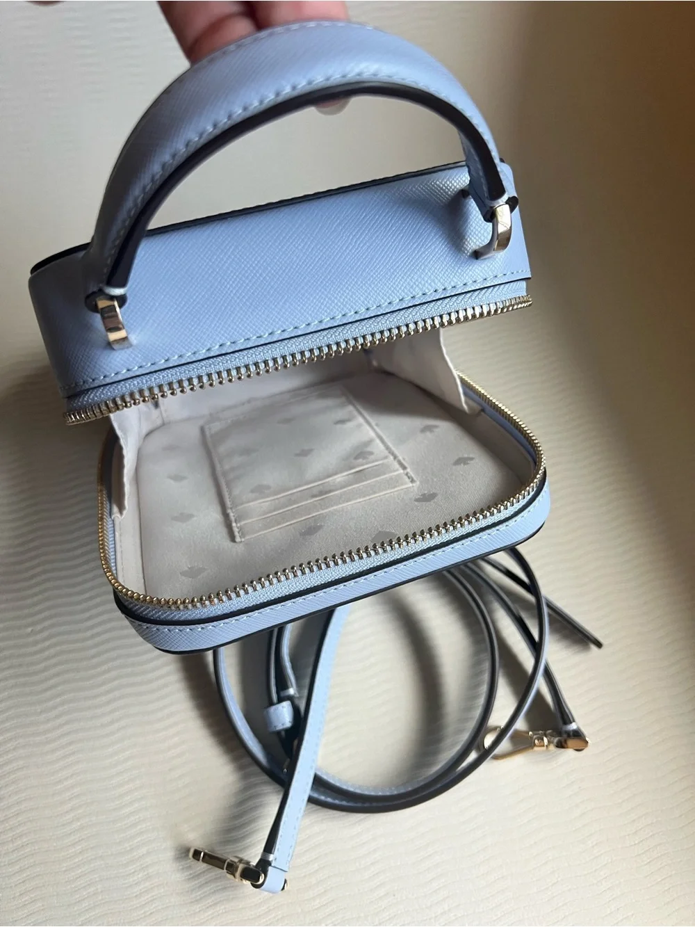 Kate Spade Daisy Vanity Case Crossbody Bag — Candied Flower Blue NWOT